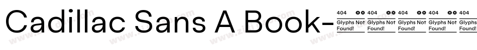 Cadillac Sans A Book字体转换